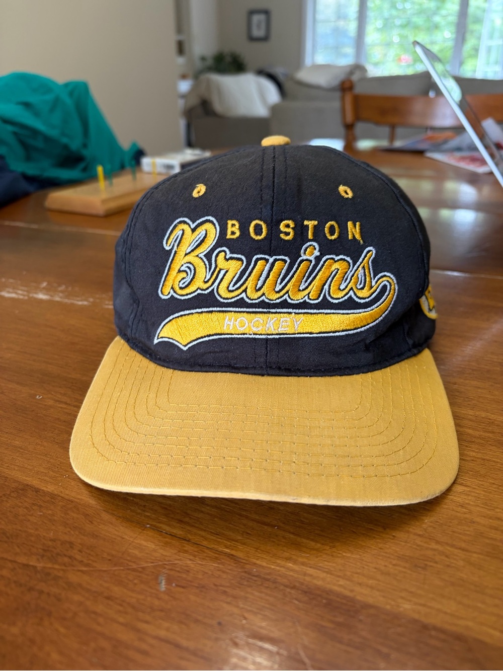 Vintage Boston Bruins Script Starter Hat